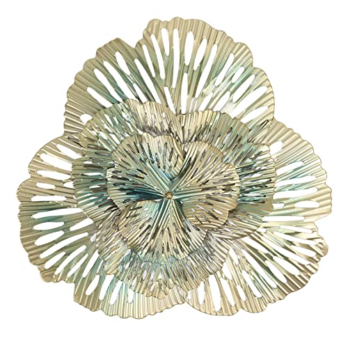 YUEYASHUX Metall Wand Stilvolle Ginkgo Blume Iron 3d Skulptur Wohnzimmer Schlafzimmer Hall (Typ a) von YUEYASHUX