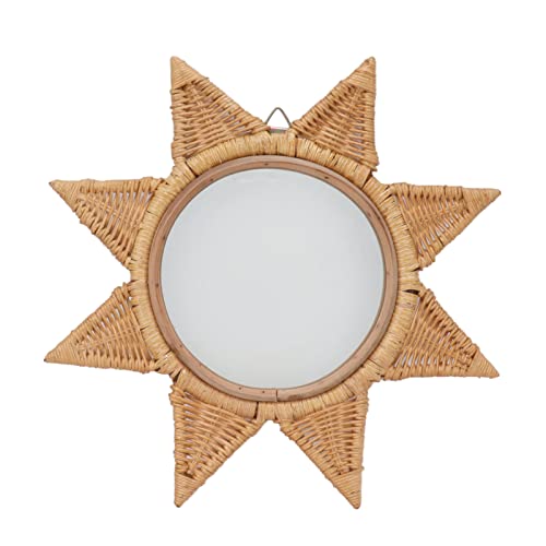 YUEYASHUX Rattan gewebt 8 speicherte Sternform Dekorative Wandspiegel Heimatparty -Dekoration YUEYASHUX Rattan gewebt 8 speicherte Sternform Dekorative Wandspiegel Heimatparty -Dekoration von YUEYASHUX