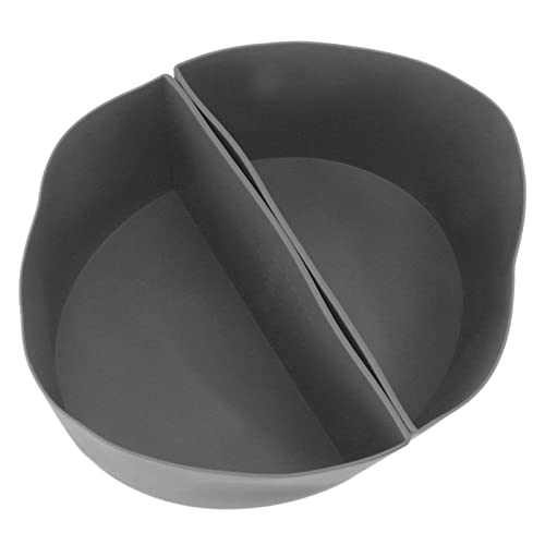 Yueyashux 6 Quart wiederverwendbares Silikon Slow Cooker Liner Leckdofter Lebensmittelqualität anpassungsfähig für zwei Mahlzeiten Silikontopf (Schwarz) (Grau) von YUEYASHUX