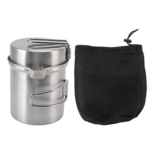 Yueyashux Holzofen Kochkochtopf Set Edelstahl tragbarer Windschutz -Topf -Set Wanderkochgeschirr Outdoor Outdoor von YUEYASHUX