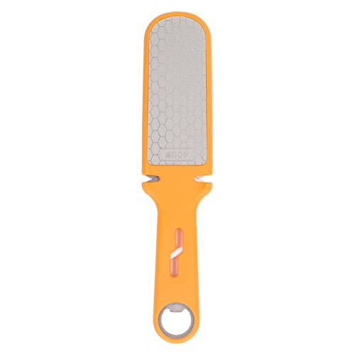 Yueyashux doppelseitiger tragbarer Messerschärfer 6 in 1 Multifunktionsschärfen Steinküche Camping (Blau) (Schwarz) (Orange) von YUEYASHUX