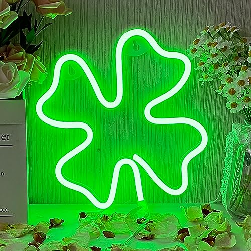 Kleeblatt Vierblättrig Neonlicht Vier Blätter Klee Neonlicht für Raumdekor Licht Lampe Schlafzimmer Bar Hotel Café Restaurant Spielzimmer Wandkunst Dekoration Zeichen Powered by USB or Batterie Kleeblatt Vierblättrig Neonlicht Vier Blätter Klee Neonlicht für Raumdekor Licht Lampe Schlafzimmer Bar Hotel Café Restaurant Spielzimmer Wandkunst Dekoration Zeichen Powered by USB or Batterie von YUEYYNS