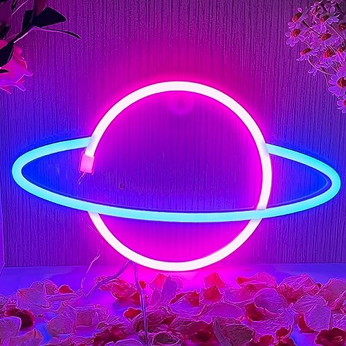 YUEYYNS Planet Neon Schild,LED Neonlicht USB or Battery Powered Spielzimmer Neonlicht Geeignet für Schlafzimmer,Weihnachts,bar,Party,Hochzeit,Halloween YUEYYNS Planet Neon Schild,LED Neonlicht USB or Battery Powered Spielzimmer Neonlicht Geeignet für Schlafzimmer,Weihnachts,bar,Party,Hochzeit,Halloween von YUEYYNS
