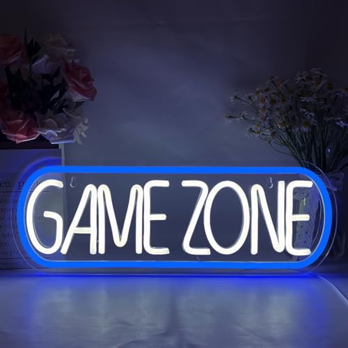 YUEYYNS Game Zone Leuchtreklame Gaming Leuchtschilder LED Gaming Neon Licht LED Leuchtreklame Buchstabe Gamer Leuchtschild für Schlafzimmer, Jungen Zimmer Dekor YUEYYNS Game Zone Leuchtreklame Gaming Leuchtschilder LED Gaming Neon Licht LED Leuchtreklame Buchstabe Gamer Leuchtschild für Schlafzimmer, Jungen Zimmer Dekor von YUEYYNS