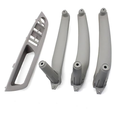 YUEYZHK Auto Innen Tür Griff Innere Panel Trim Armlehne Abdeckung Für BMW X5 X6 E70 E71 E72 2007-2014(LHD Gray set) von YUEYZHK
