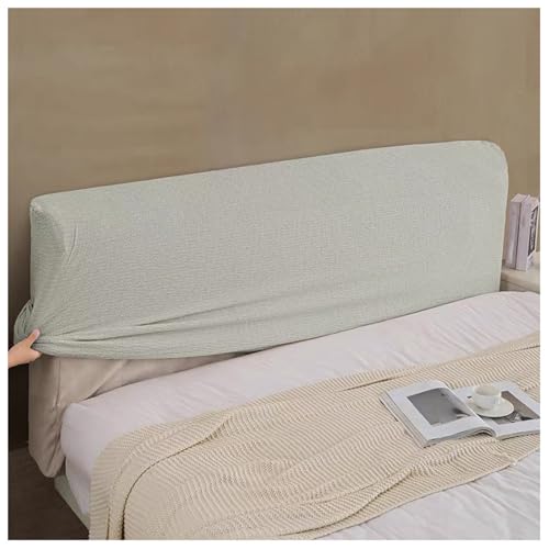YUEZHONG Bettkopfteilbezug Mit Leinenstruktur for King-Queen-Bett In Voller Größe, Einfarbiger Stretch-Chenille-Bettkopfteilbezug for Schlafzimmer-Schlafsaal-Dekor(Light Gray,180x70cm/71x27.6in) von YUEZHONG