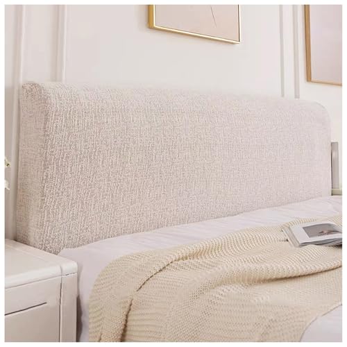 YUEZHONG Bettkopfteilbezug Mit Leinenstruktur for King-Queen-Betten In Voller Größe, Weicher Super-Stretch-Chenille-Kopfteilbezug for Schlafzimmer, Waschbar(Khaki,Cal King/67-75in) von YUEZHONG