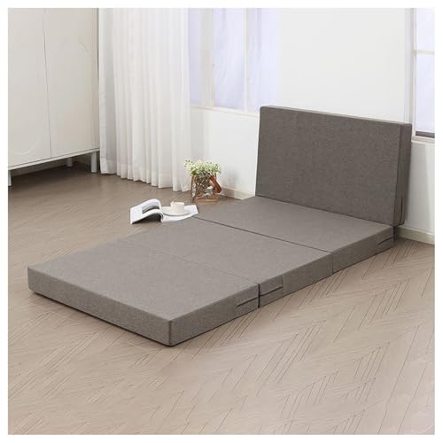 YUEZHONG Klappmatratze, 4-Zoll-Memory-Foam-Matratze Mit Zusammenklappbarem Und Waschbarem Bezug, Faltbare Bodenmatratze, Gästebett for Camping, Roadtrip(Dark Gray,70x200cm/28x79in) von YUEZHONG