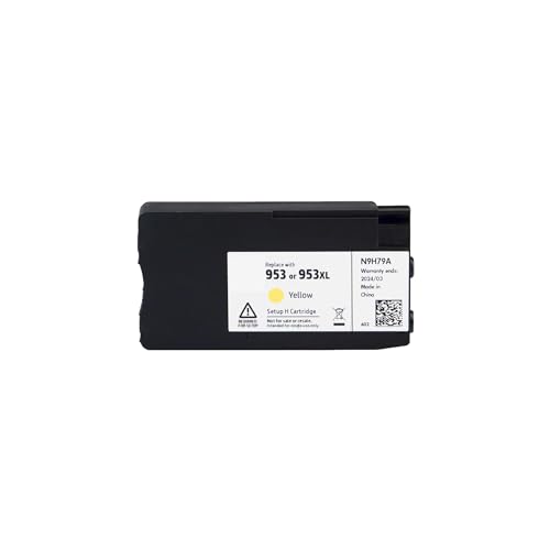 Tintenpatrone kompatibel for h-p953 hp 953XL 953 953XL for HP 7740 7720 7730 8210 8218 8710 8715 8718 8719 8720 8725 8728 8730(1PC Yellow) von YUEZUYIOU