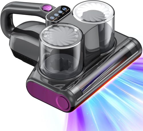 YUFAC Milbensauger für Matratze, 16Kpa 500W Matratzenreiniger Bettstaubsauger mit UV-Licht, HEPA-Filter, Heißluftfunktion, Staubmilben-Sensor, Handstaubsauger für Matratze Sofa Bett, Dunkelgrau YUFAC Milbensauger für Matratze, 16Kpa 500W Matratzenreiniger Bettstaubsauger mit UV-Licht, HEPA-Filter, Heißluftfunktion, Staubmilben-Sensor, Handstaubsauger für Matratze Sofa Bett, Dunkelgrau von YUFAC
