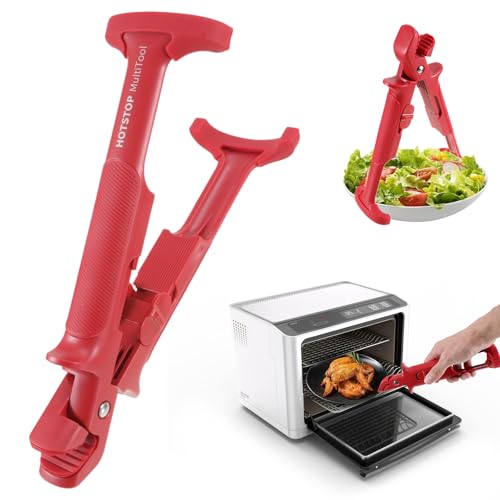 Airfryer Zange, Rutschfeste Ofenzange für Heißluftfritteuse, Mehrzweck-Anti-Verbrühungs Schüssel Gripper, Pizzablechzange Mit Rutschfestem Silikon für Heben Heißer Schalen Ofen Dampfgarer Airfryer Zange, Rutschfeste Ofenzange für Heißluftfritteuse, Mehrzweck-Anti-Verbrühungs Schüssel Gripper, Pizzablechzange Mit Rutschfestem Silikon für Heben Heißer Schalen Ofen Dampfgarer von YUFFQOPC