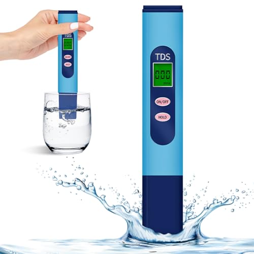 TDS Messgerät,Wassertester Trinkwasser Mikrosiemens Messgerät und PPM Messgerät Wasser TDS Wasserqualität Tester Trinkwasser Wassertest TDS Messgerät für Trinkwasser Pool Aquarium Teich von YUFFQOPC