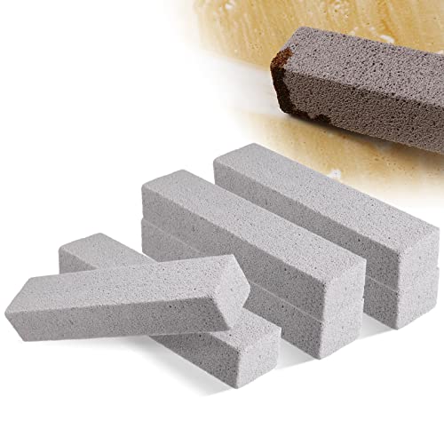 YUFFQOPC Bimsstein Reiniger Bürsten Block Reinigungsblock Grill Brick Bimsstein Reinigungs Grill Bimsstein Reinigungsstein Grill Reinigung Stein Küche Bräter Backofen（15cm） (6 Stück) von YUFFQOPC