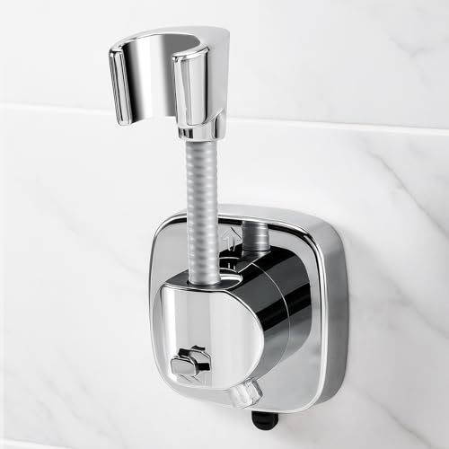 YUFFQOPC Duschkopfhalterung ohne Bohren, Duschkopfhalterung mit extra starkem Klebepad,Verstellbare Handbrause Halterung, Duschhalterung ohne Bohren Brausehalter YUFFQOPC Duschkopfhalterung ohne Bohren, Duschkopfhalterung mit extra starkem Klebepad,Verstellbare Handbrause Halterung, Duschhalterung ohne Bohren Brausehalter von YUFFQOPC