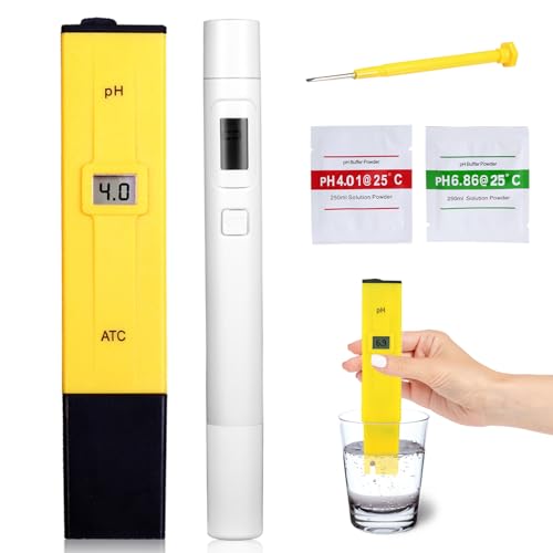 pH Messgerät und TDS Messgerät Set,TDS Tester ppm Messgerät Wasser,Pool pH Wert Messgerät,TDS EC Messgerät Wasserqualität Tester für pH/TDS/EC/Temperatur pH Tester für Wasser Trinkwasser Aquarium von YUFFQOPC