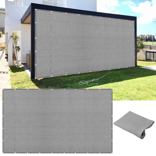 Sonnensegel Atmungsaktiv 280 x 620 cm Rechteckig Atmungsaktiv 98% UV Schutz Markisenstoff Balkonverkleidung Vielen Größen mit Spannseilen für Patio Hinterhof Rasengarten, Hellgrau Sonnensegel Atmungsaktiv 280 x 620 cm Rechteckig Atmungsaktiv 98% UV Schutz Markisenstoff Balkonverkleidung Vielen Größen mit Spannseilen für Patio Hinterhof Rasengarten, Hellgrau von YUGAOYU