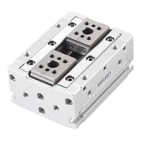 1pc HFD8X8/8X15/8X30/12X10/12X25/12X50/16X30/16X60 Air Klaue Führungsschiene Schiebe Tisch Spann Klaue Finger Zylinder(HFD16x30) von YUGRUPJG