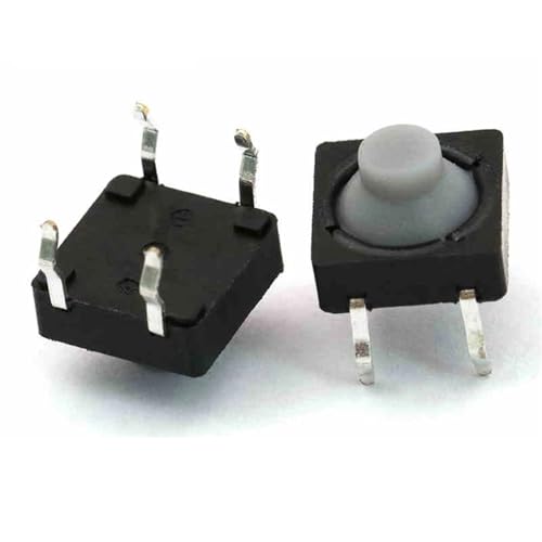 20 teile/los 8x8x5MM 4PIN/2PIN Leitfähigen Silikon Soundless Tactile Tact Push Button Micro Schalter selbst-reset(4PIN) von YUGRUPJG