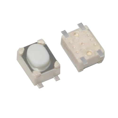 【300-100 STÜCK】DC12V 50mA Mikrotaster-Taktschalter SMD 4Pin 3X4X2,5 MM Weißer taktiler Takt-Druckknopf-Mikroschalter Momentary 3 * 4 * 2,5(100PCS) von YUGRUPJG