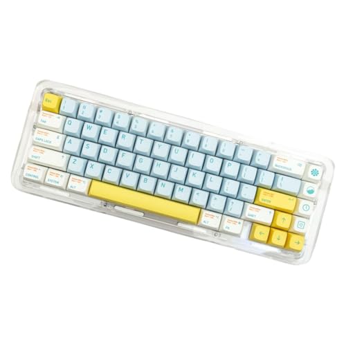 135 Tasten/Set XDA Höhe flache Dream-Tastenkappe für mechanische Tastaturen, PBTs, Farbstoffunterteilte Tastenkappen für Schalter von YUGSHNKFC