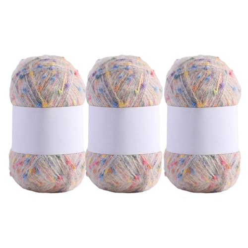 YUGSHNKFC 3 Rollen Handknittinggarn Regenbogenfarbe Mohair Bequeme Häkelweich Für Schalsschals Decken YUGSHNKFC 3 Rollen Handknittinggarn Regenbogenfarbe Mohair Bequeme Häkelweich Für Schalsschals Decken von YUGSHNKFC