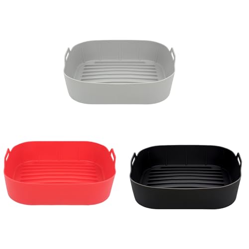 3pcs Luftbraten Silikon Leinersable Luft Frittyer Liner Silicon Töpfe Quadratische Runde Luft Fringy 3pcs Luftbraten Silikon Leinersable Luft Frittyer Liner Silicon Töpfe Quadratische Runde Luft Fringy von YUGSHNKFC