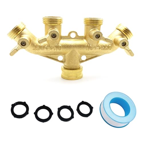 4 Wege Messingschlauch Splitter Alle Metal Body Gartenschlauchanschlüsse Adapter Für Außenarmatur Verwenden Sie Mit Undlaufsichere Konstruktionen Mit Undlaufsicheren Steckern von YUGSHNKFC