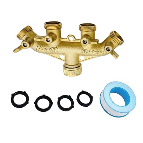 4 Wege Messingschlauch Splitter Alle Metal Body Gartenschlauchanschlüsse Adapter Für Außenarmatur Verwenden Sie Mit Undlaufsichere Konstruktionen Mit Undlaufsicheren Steckern von YUGSHNKFC