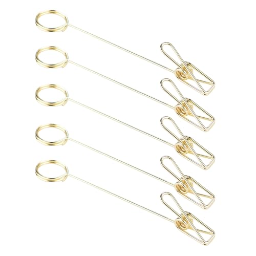 5pieces Double Head Metal Card Clip Eisendraht Fotoständer Mit Metallgeschäftsstand Für Schreibtisch Organisation Büro Schreibtischname von YUGSHNKFC