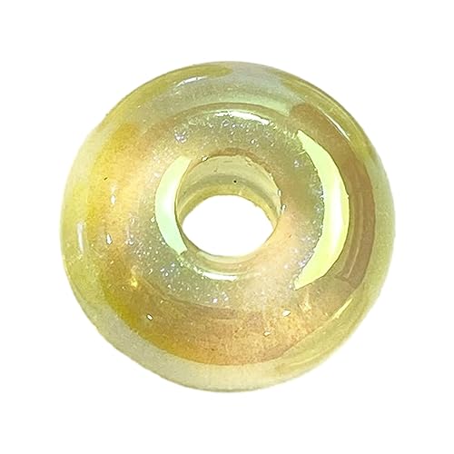 Bunte Abstandshalter-Perlen, großes Loch, flach, rund, Schmuckherstellung, lose für Halsketten, Armbänder, Ketten, großes Loch, flache runde Perlen, Mädchen-Geschenke Bunte Abstandshalter-Perlen, großes Loch, flach, rund, Schmuckherstellung, lose für Halsketten, Armbänder, Ketten, großes Loch, flache runde Perlen, Mädchen-Geschenke von YUGSHNKFC