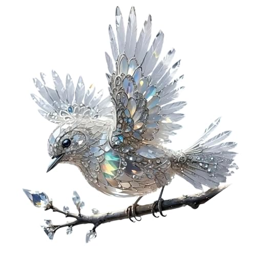 YUGSHNKFC Eleganter Kristall Bluebird Sun Catcher Hanging Ornamente Dekoration Acrylfleckglas Effekt Innen Freien Freien Fenster Hängen Dekore von YUGSHNKFC
