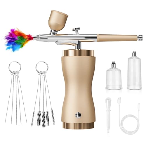 Elektrisches Airbrush für professionelle Kunstprojekte, verstellbare Sprühsteuerung, Malwerkzeug, Modelle und Metallsprüher Hobbyisten Elektrisches Airbrush für professionelle Kunstprojekte, verstellbare Sprühsteuerung, Malwerkzeug, Modelle und Metallsprüher Hobbyisten von YUGSHNKFC