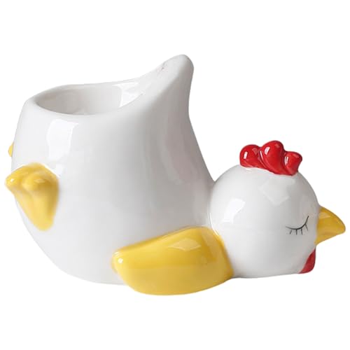 Frühstückseierhalter, handgefertigt, Porzellan, Huhn- oder Entenbecher, verleiht Ihrer Morgenroutine Eleganz, leicht zu reinigen von YUGSHNKFC