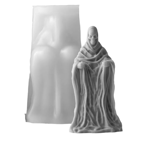 Halloween-Bastel-Silikon-Totenkopf-Material, lebensmittelechte Materialien, Seifenform, Heimdekoration und Geschenkherstellung, handgefertigtes Zubehör von YUGSHNKFC