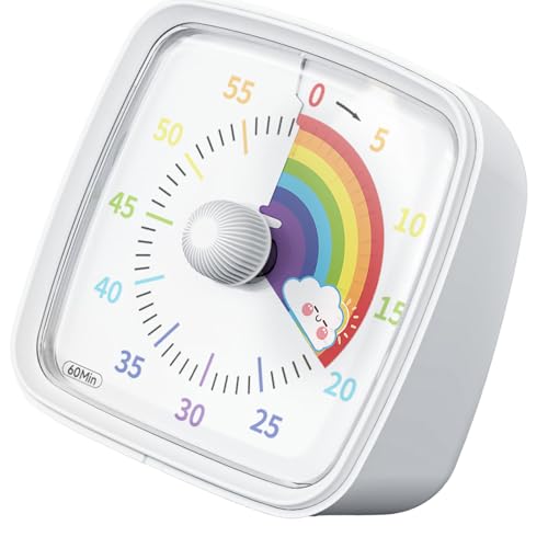 Kleine Elektronische Timer Mit Farbenfrohen Regenbogen Zifferblatt Zeitmanagement Geräte Ruhe Timers Timers Tool Für Kinder Und Erwachsene von YUGSHNKFC