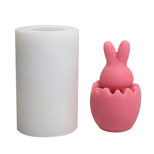 Ostereier Kaninchen Kerze Silikon Schimmel Handgefertigt Seife Harz Gips Form Tierschokolade Machen Wohnkultur Geschenkkuchen Dekoration Schimmel von YUGSHNKFC