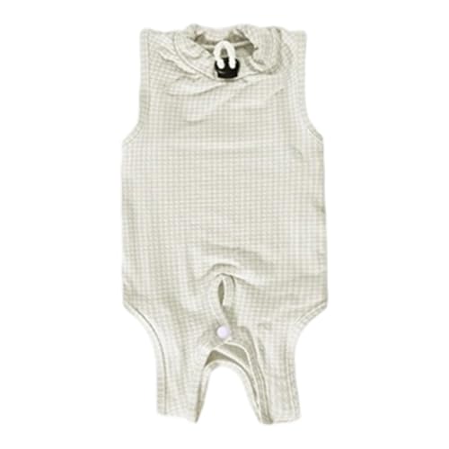 Pet Post Op Schutzkleidung, Leck-Design, atmungsaktiv für sicheren Genesungsprozess, Polyester-Baumwoll-Mischgewebe, Katzenbekleidung von YUGSHNKFC