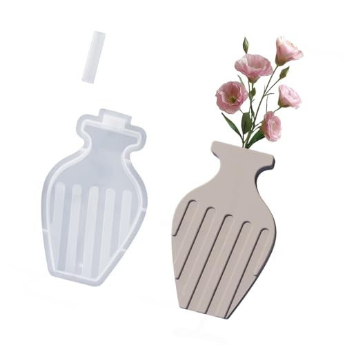 Vase Silikonform Epoxidharz Silikonformen Für Blütenvase Gipsdekoration Einfacher Demolding Silikonvase Formen von YUGSHNKFC