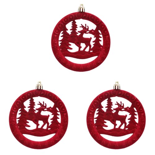 Weihnachtsbaum Hängende Dekorationen 3pcs Strömen Rundes Ornament Mit Samtigem Finish Mehrzweckfestival Häuser Dekoration Gegenstände Runde Kuchenform Weihnachtsbaumdekorationen Weihnachtsbaum Hängende Dekorationen 3pcs Strömen Rundes Ornament Mit Samtigem Finish Mehrzweckfestival Häuser Dekoration Gegenstände Runde Kuchenform Weihnachtsbaumdekorationen von YUGSHNKFC