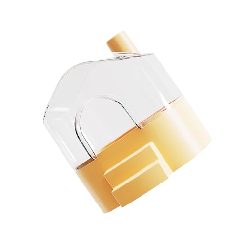 YUGSHNKFC 360-Grad-Hamster-Sandbad, spritzwassergeschützter Boden für Erkundung, Schlafversteck, einfache Reinigung, Wartung, transparent, großes Hamster-Sandbad von YUGSHNKFC