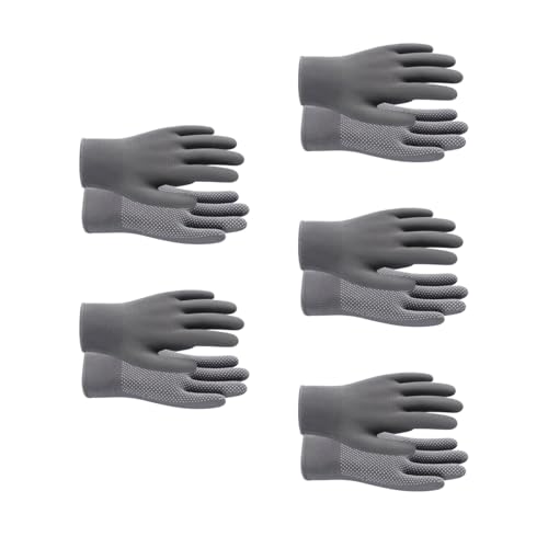 YUGSHNKFC 5 Paare Gepunktete Multifunktionale Funktionierende Handschuhe Treiberhandschuhe Zum Radfahren Mit Atmungsaktivem Nylon Arbeit Mehrzweck von YUGSHNKFC