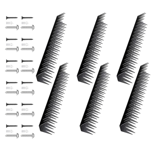 YUGSHNKFC 6 Stück Metall-Sicherheits-Zaunspikes Antiklettern Wandspikes für den Außenbereich mit einfacher Installation für Katzen Vögel Sicherheitszaun Spikes von YUGSHNKFC