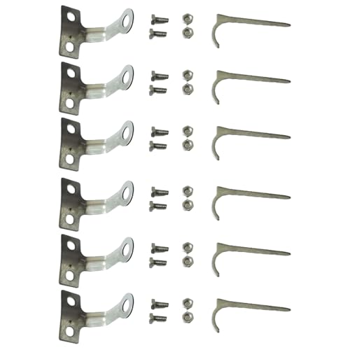 YUGSHNKFC Außenterrassenheizungs Bolt Set Ersatz Hardware Set Für Quadratische Glasrohrmutter Flügel Metall Masse von YUGSHNKFC