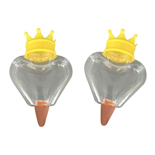 YUGSHNKFC Bewässerungskugeln in Herzform, für Zimmerpflanzen, Blumen, Outdoor, Zimmerpflanzen, Tropfer, pflegeleichte Pflanzenpflege, 2 Stück YUGSHNKFC Bewässerungskugeln in Herzform, für Zimmerpflanzen, Blumen, Outdoor, Zimmerpflanzen, Tropfer, pflegeleichte Pflanzenpflege, 2 Stück von YUGSHNKFC
