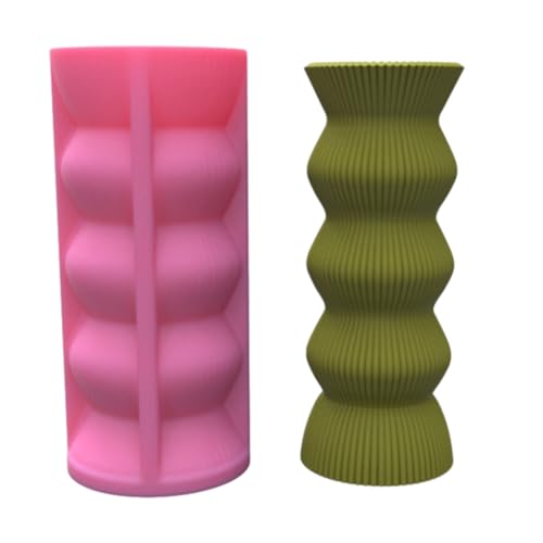 YUGSHNKFC Blumentopf Silikonform Betonform Geometrische Papier Falten Blumentopf Formen Zemente Form Silikon für Vase von YUGSHNKFC