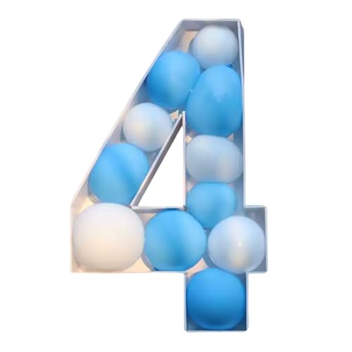 YUGSHNKFC Kinder Sicher Zersetzbarer Latex Number Ballon Display Stand Für Geburtstage Graduationen Partyzubehör Birthday Party Hintergründe Stand Stehen von YUGSHNKFC