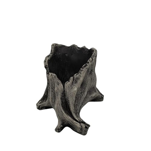 YUGSHNKFC Künstliche Driftwood Stümpfe Pflanzer Vintage Cactus Container Kreative Nachahmung Skulptur Harz Succulents Blumentöpfe Großer Öffnungsherde Pflanzer von YUGSHNKFC