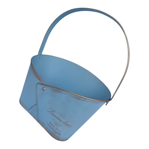 YUGSHNKFC Marine Styles Eisengartendekoration Portables Pflanzkasten Handgefertigtes Eisen Blumentöpfe Boot Outdoor Dekorative Vase Haltbarer Metallgarten Topf von YUGSHNKFC