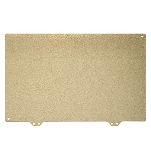 YUGSHNKFC PEI Build Plate 3D Drucker Neues Heißes Bett Federstahlblatt Doppelseitig Für X Plus (270x200 Mm) 1pc Gold 10.6x7.9in von YUGSHNKFC