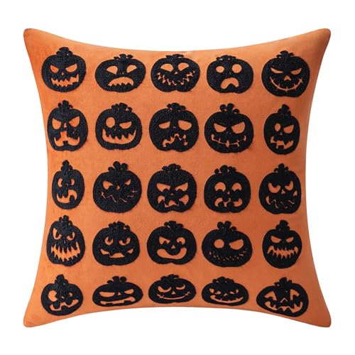 YUGSHNKFC Polyester Halloweens Werfen Kissenbezug Mit Verschluss Saisonales Sticksofa Schlafzimmer Halloweens Serie Polyester Kissen Kissen Hülle YUGSHNKFC Polyester Halloweens Werfen Kissenbezug Mit Verschluss Saisonales Sticksofa Schlafzimmer Halloweens Serie Polyester Kissen Kissen Hülle von YUGSHNKFC